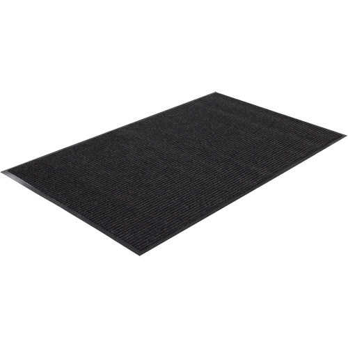 Twin Rib Matting, Wiper/Scraper, 2' x 3' x 1/4", Charcoal Distribution Jean Lapalme