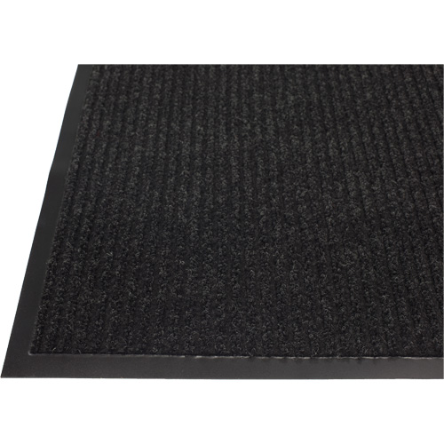 Twin Rib Matting, Wiper/Scraper, 2' x 3' x 1/4", Charcoal Distribution Jean Lapalme