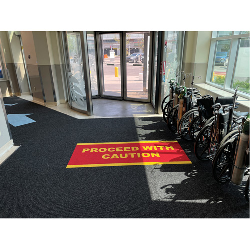 Supreme Knob Entrance Matting, Wiper/Scraper, 13-5/12' x 75-1/2' x 7/16", Charcoal Distribution Jean Lapalme