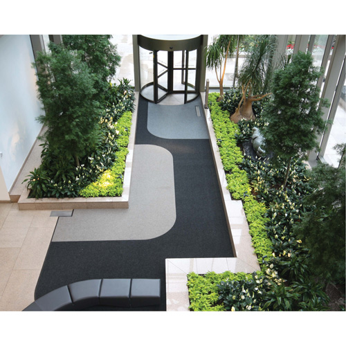 Supreme Knob Entrance Matting, Wiper/Scraper, 13-5/12' x 75-1/2' x 7/16", Charcoal Distribution Jean Lapalme