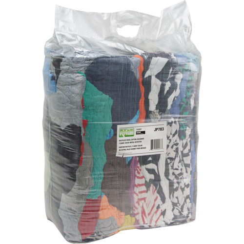 Chiffons fabriqu&eacute;s &agrave; partir de mat&eacute;riaux recycl&eacute;s, Coton, M&eacute;lange de couleurs, 25 lb Distribution Jean Lapalme