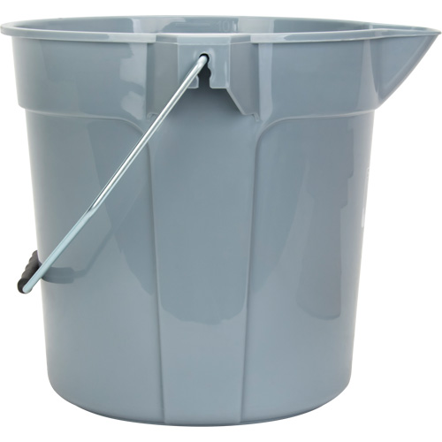 Seau rond avec bec verseur, Capacit&eacute; de 2,64 gal. US (10,57 pintes), Gris Distribution Jean Lapalme