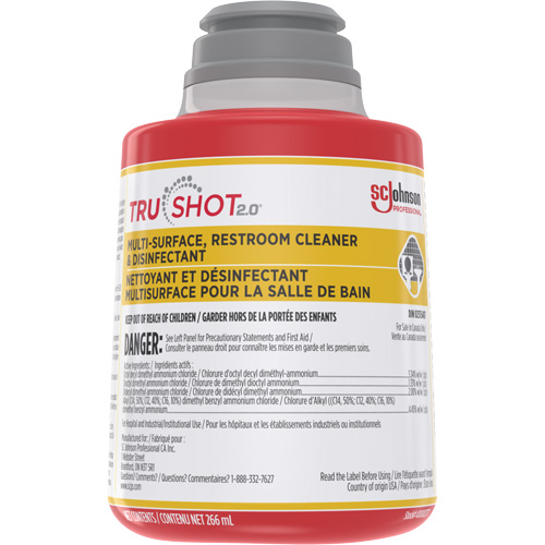 Nettoyant et d&eacute;sinfectant multisurface pour salle de bain TruShot 2.0, 266 ml, Bouteille &agrave; g&acirc;chette Distribution Jean Lapalme