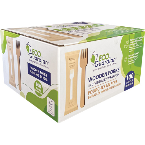 Individually Wrapped Wooden Forks Distribution Jean Lapalme