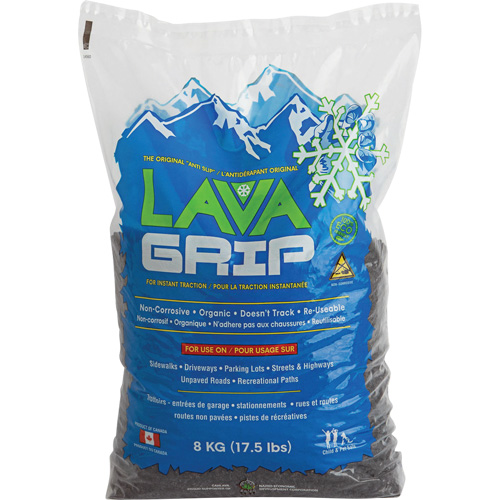 LavaGrip Traction-Aid, Container Size 17.6 lbs. (8 kg), Bag Distribution Jean Lapalme