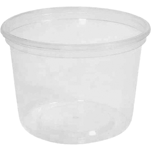 Contenant &agrave; charcuterie transparent sans couvercle MicroGourmet 16 oz, Plastique, Ronde Distribution Jean Lapalme