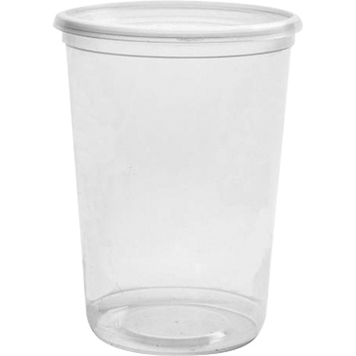 Contenant &agrave; charcuterie transparent sans couvercle Magik 32 oz, Plastique, Ronde Distribution Jean Lapalme