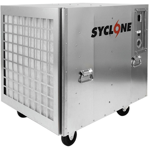 Machine &agrave; air n&eacute;gatif et &eacute;purateur dair Syclone 1950 pi. cu/min, 2 Vitesses Distribution Jean Lapalme