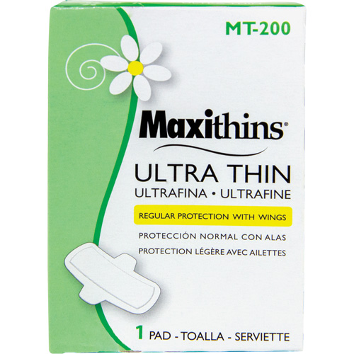 Serviettes Maxi Maxithins ultra minces avec ailes Distribution Jean Lapalme