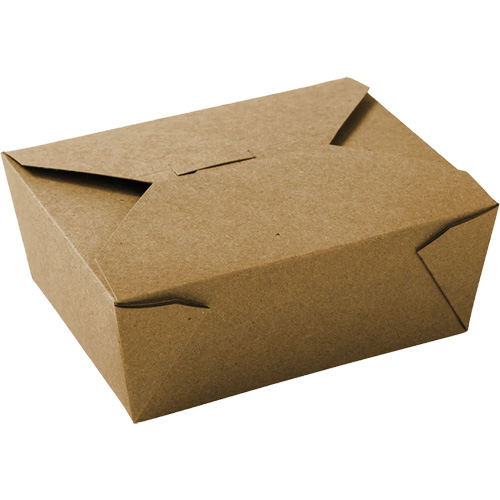 Contenants pour aliments &agrave; emporter Kraft, Ondul&eacute;, Rectangulaire Distribution Jean Lapalme