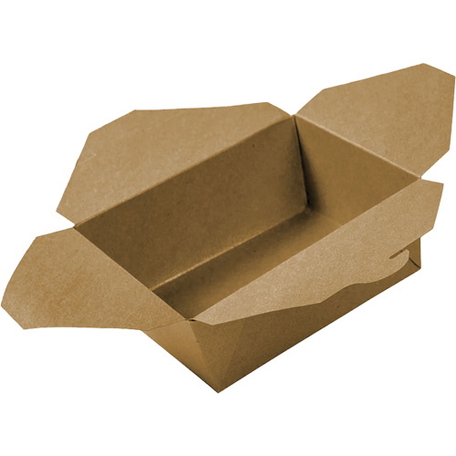 Contenants pour aliments &agrave; emporter Kraft, Ondul&eacute;, Rectangulaire Distribution Jean Lapalme