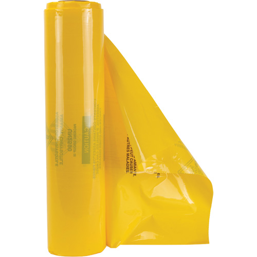 Doublures pour d&eacute;chets dangereux, Amiante, 40" lo x 26" la, 3 mils Distribution Jean Lapalme