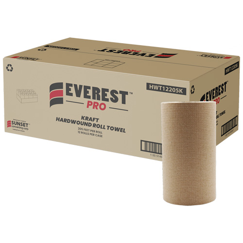 Essuie-mains en rouleaux Kraft, 1 pli, D&eacute;rouler par le centre, 205' lo Distribution Jean Lapalme