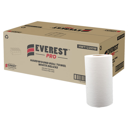 Essuie-mains en rouleaux blancs de luxe, 1 pli, D&eacute;rouler par le centre, 205' lo Distribution Jean Lapalme