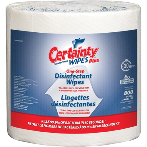 Lingettes d&eacute;sinfectantes, 7-9/10" x 5-9/10", 800 lingettes Distribution Jean Lapalme