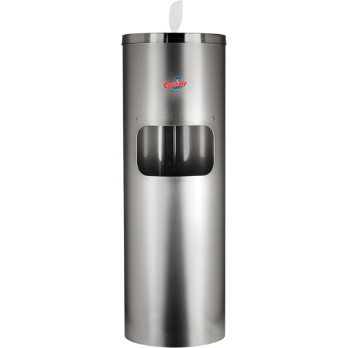 Stainless Steel Wipes Floor Stand Distribution Jean Lapalme