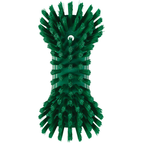 Hand Brush, Extra Stiff Bristles, 9-1/10" Long, Green Distribution Jean Lapalme