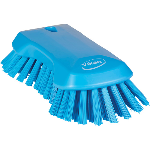 Hand Brush, Extra Stiff Bristles, 9-1/10" Long, Blue Distribution Jean Lapalme