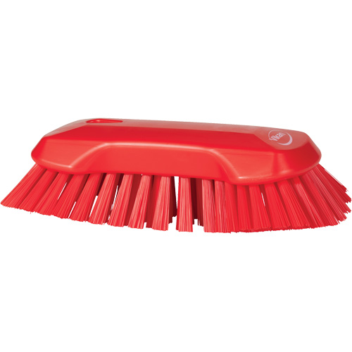 Hand Brush, Extra Stiff Bristles, 9-1/10" Long, Red Distribution Jean Lapalme