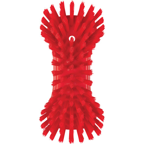Hand Brush, Extra Stiff Bristles, 9-1/10" Long, Red Distribution Jean Lapalme