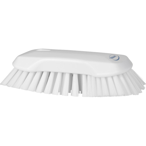 Hand Brush, Extra Stiff Bristles, 9-1/10" Long, White Distribution Jean Lapalme