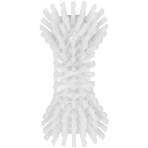 Hand Brush, Extra Stiff Bristles, 9-1/10" Long, White Distribution Jean Lapalme