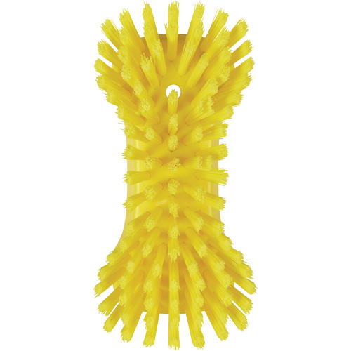 Brosse &agrave; main, Soies Tr&egrave;s ferme, Longueur de 9-1/10", Jaune Distribution Jean Lapalme