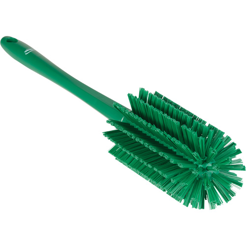Medium Brush with Handle, Stiff Bristles, 17" Long, Green Distribution Jean Lapalme