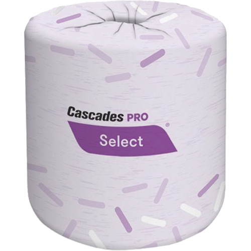 Pro Select&reg; Bathroom Tissue, 2 Ply, 420 Sheets/Roll, White Distribution Jean Lapalme