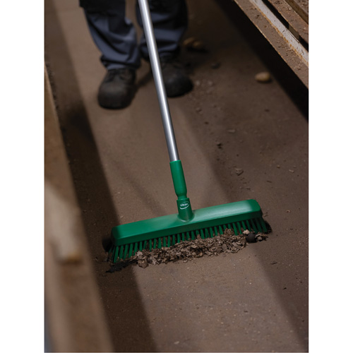 T&ecirc;te de balai-brosse, Crins Fin/Ferme, 16-1/2", Polyester/Polypropyl&egrave;ne, Vert Distribution Jean Lapalme