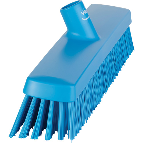 Push Broom Head, Fine/Stiff Bristles, 16-1/2", Polyester/Polypropylene, Blue Distribution Jean Lapalme