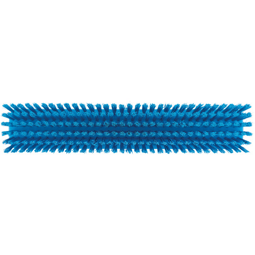 Push Broom Head, Fine/Stiff Bristles, 16-1/2", Polyester/Polypropylene, Blue Distribution Jean Lapalme