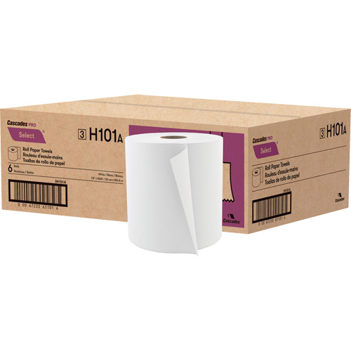 Rouleau de papier essuie-tout PRO Select, 1 pli, Standard, 1000' lo Distribution Jean Lapalme