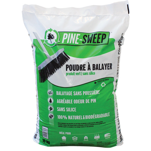 Pine Sweep Biodegradable Sweeping Compound, Bag, 22 lbs. (10 kg) Distribution Jean Lapalme