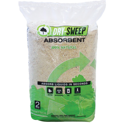 Dry Sweep Biodegradable Natural Absorbent, Bag, 22 lbs. (10 kg) Distribution Jean Lapalme