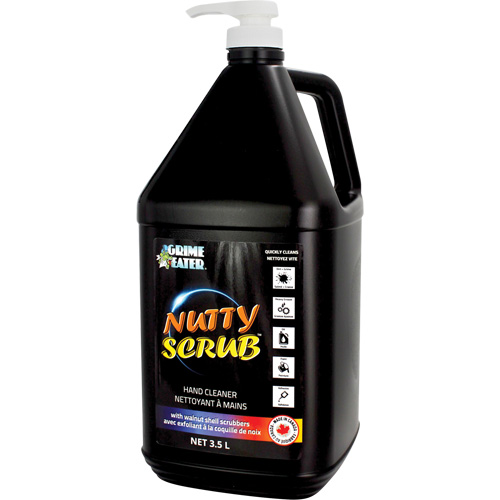 Nettoyant &agrave; mains avec exfoliant en coquille de noyer Nutty Scrub, Pierre ponce, 3,5 L, Bouteille, Sans parfum Distribution Jean Lapalme