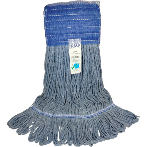 T&ecirc;te de vadrouille &agrave; bande large, Antimicrobien/Finition de plancher/Sp&eacute;cialis&eacute;, Coton/Rayonne/Synth&eacute;tique, Style Boucle Distribution Jean Lapalme