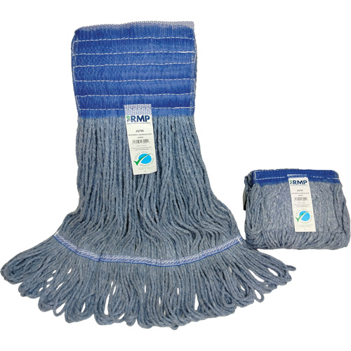 T&ecirc;te de vadrouille &agrave; bande large, Antimicrobien/Finition de plancher/Sp&eacute;cialis&eacute;, Coton/Rayonne/Synth&eacute;tique, Style Boucle Distribution Jean Lapalme