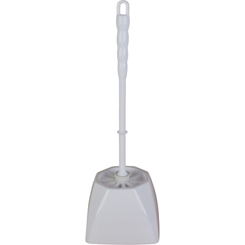 Toilet Bowl Brush & Caddy, Polypropylene Bristles, White Distribution Jean Lapalme