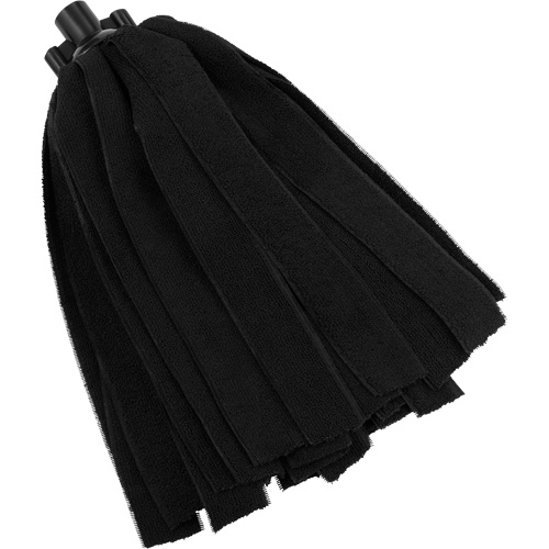 Socket Mop, Black, Microfibre, Cut Style Distribution Jean Lapalme