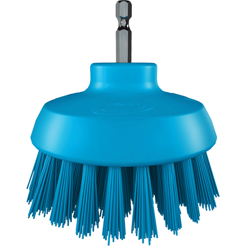 Brosse ronde HyDrive pour perceuse, Soies Tr&egrave;s ferme, Longueur de 3-1/10", Bleu Distribution Jean Lapalme