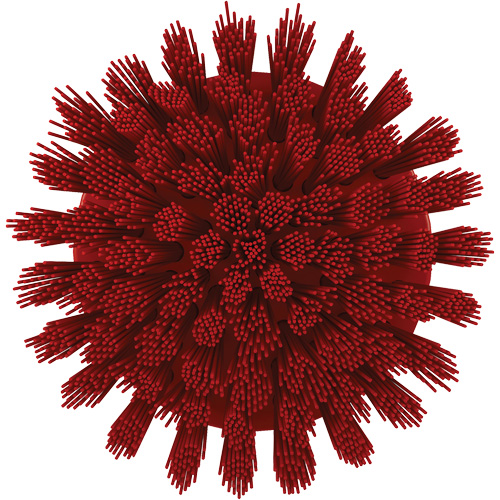 HyDrive Round Drill Brush, Extra Stiff Bristles, 3-1/10" Long, Red Distribution Jean Lapalme