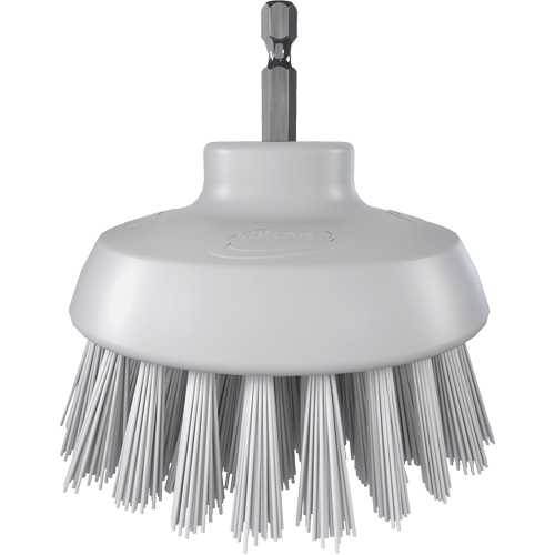 HyDrive Round Drill Brush, Extra Stiff Bristles, 3-1/10" Long, White Distribution Jean Lapalme