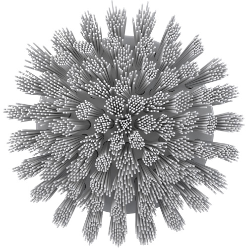 HyDrive Round Drill Brush, Extra Stiff Bristles, 3-1/10" Long, White Distribution Jean Lapalme