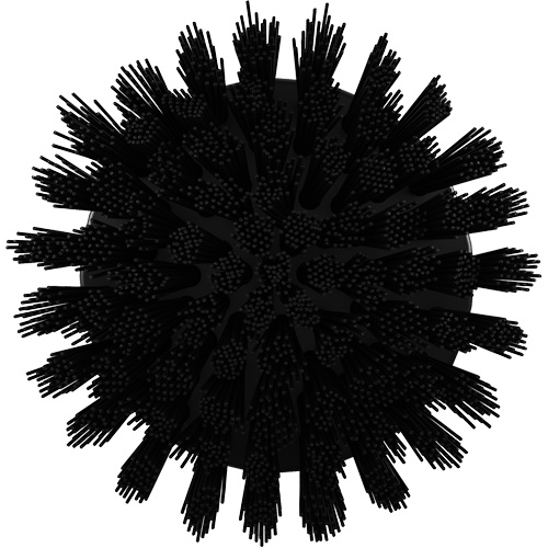 Brosse ronde HyDrive pour perceuse, Soies Tr&egrave;s ferme, Longueur de 3-1/10", Noir Distribution Jean Lapalme