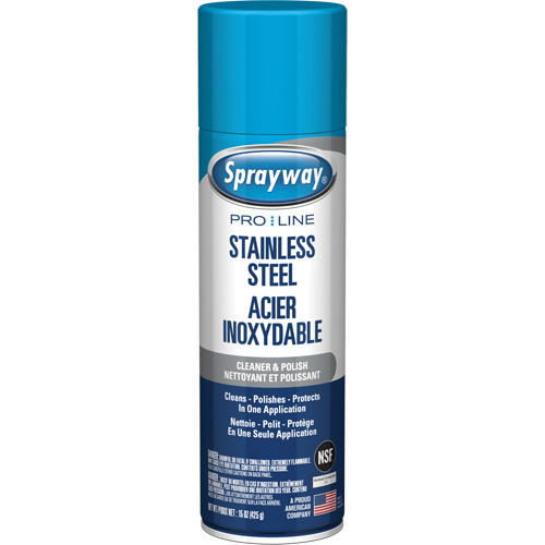 Pro Line Stainless Steel Cleaner & Polish, 15 oz., Aerosol Can Distribution Jean Lapalme