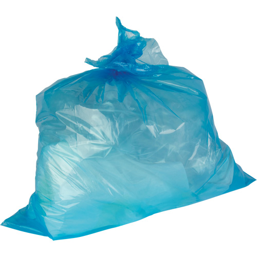 Sacs &agrave; d&eacute;chets de calibre industriel, Fort, 35" la x 50" lo, 0,9 mils, Bleu, Capacit&eacute; 194 L (44 gal.) Distribution Jean Lapalme