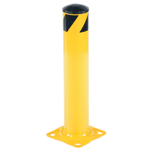 Butoir de s&eacute;curit&eacute;, Acier, 24" h x 4,5" la, Jaune Distribution Jean Lapalme