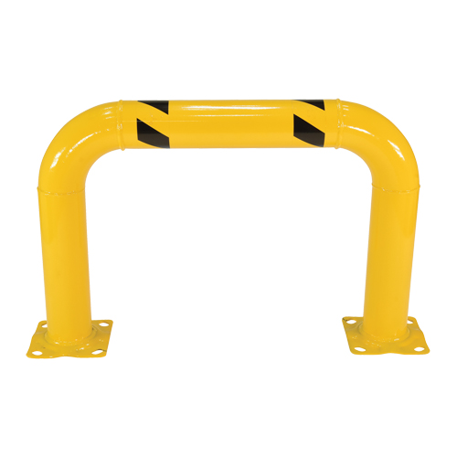 Garde-corps &agrave; profil &eacute;lev&eacute; pour machines, 3' la x 2' h, Jaune Distribution Jean Lapalme