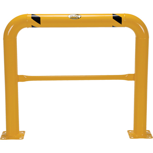 Garde-corps &agrave; profil &eacute;lev&eacute; pour machines, 4' la x 3,5' h, Jaune Distribution Jean Lapalme